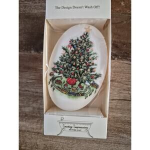 Vintage Christmas Tree Bar of Soap Lasting Impressions Design Never Goes Away